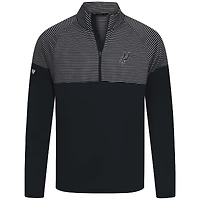 Haut à glissière quart de tour noir rayures classiques des San Antonio Spurs pour homme