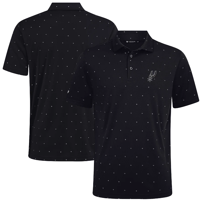 Polo Vision noir Levelwear pour homme des San Antonio Spurs