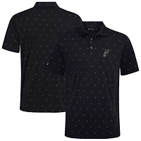 Polo Vision noir Levelwear pour homme des San Antonio Spurs