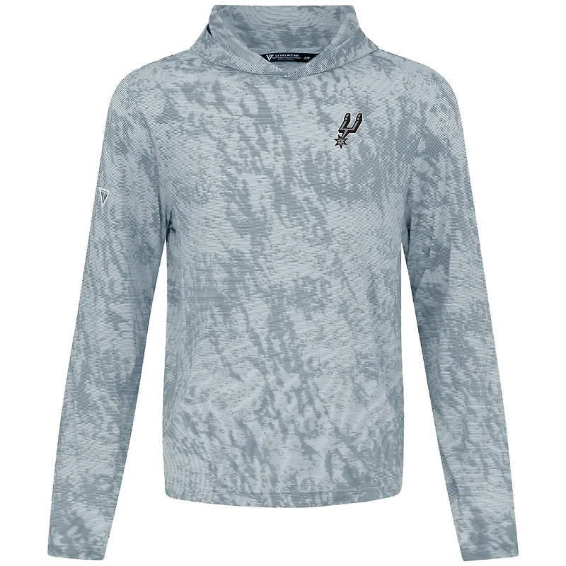 Men's Levelwear Gray San Antonio Spurs Platform Pullover Hoodie