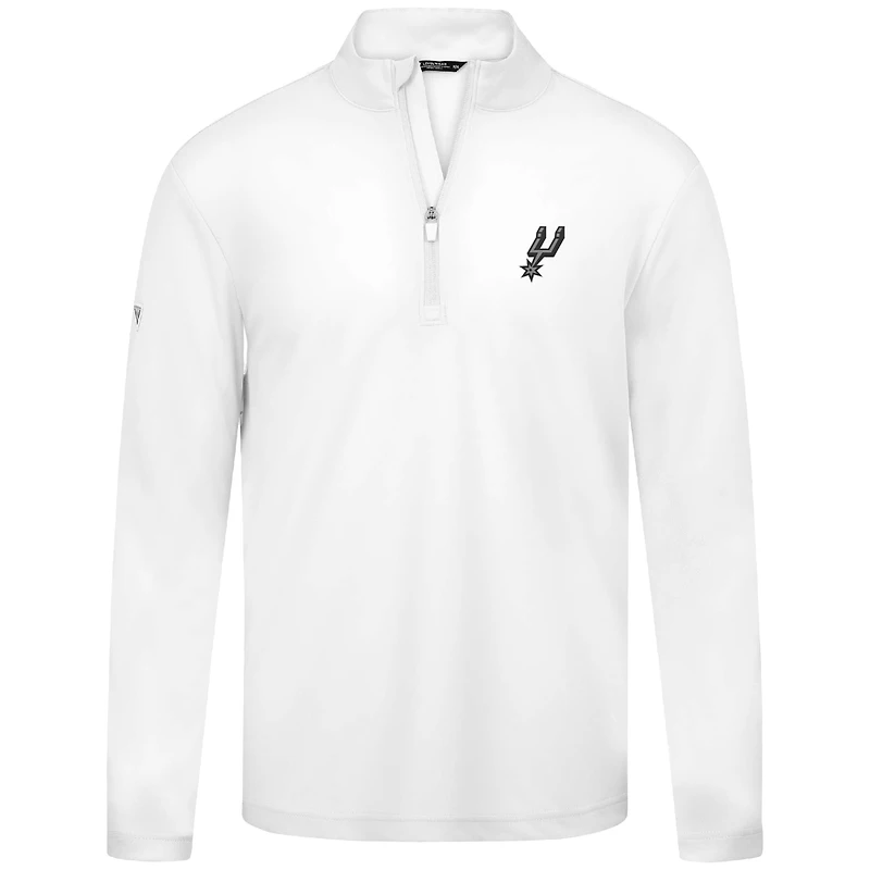 Men's Levelwear White San Antonio Spurs Heron Quarter-Zip Top
