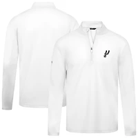 Haut blanc à fermeture éclair quart de tour Heron des San Antonio Spurs pour homme Levelwear