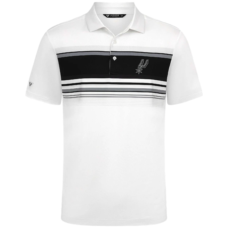 Polo blanc Levelwear Onward des San Antonio Spurs pour homme