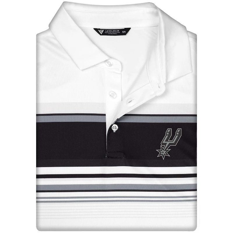 Polo blanc Levelwear Onward des San Antonio Spurs pour homme