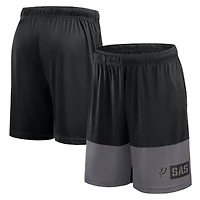 Short de sport noir avec logo San Antonio Spurs pour homme, le meilleur des meilleurs