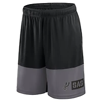 Short de sport noir avec logo San Antonio Spurs pour homme, le meilleur des meilleurs