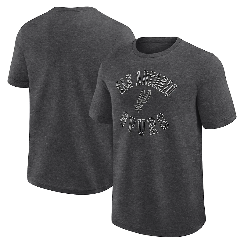 T-shirt Athletic Heather Charcoal pour homme avec logo des San Antonio Spurs Success