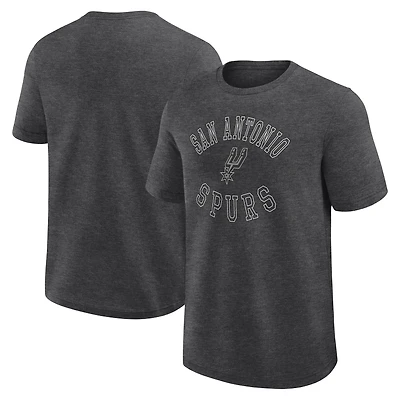 T-shirt Athletic Heather Charcoal pour homme avec logo des San Antonio Spurs Success
