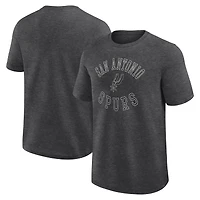 T-shirt Athletic Heather Charcoal pour homme avec logo des San Antonio Spurs Success