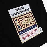 Men's Mitchell & Ness  Black San Antonio Spurs 2002-03 Authentic Sleeveless Shooting Shirt