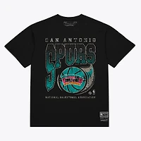 Men's Mitchell & Ness  Black San Antonio Spurs Ball Out T-Shirt