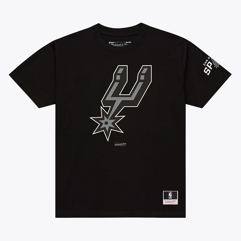 Men's Mitchell & Ness Black San Antonio Spurs Basic T-Shirt