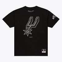 Men's Mitchell & Ness  Black San Antonio Spurs Basic T-Shirt