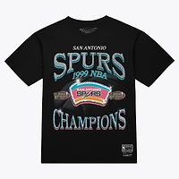 Men's Mitchell & Ness Black San Antonio Spurs Champions Era T-Shirt