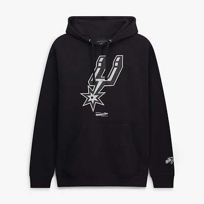 Men's Mitchell & Ness Black San Antonio Spurs Fleece Hoodie