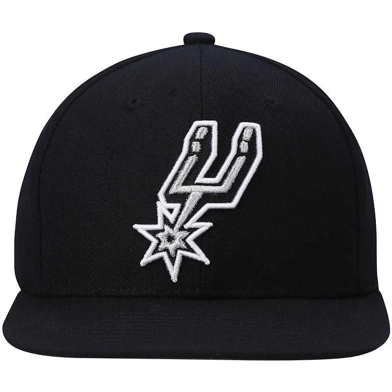 Casquette San Antonio Spurs Ground 2.0 Snapback noire Mitchell & Ness pour homme
