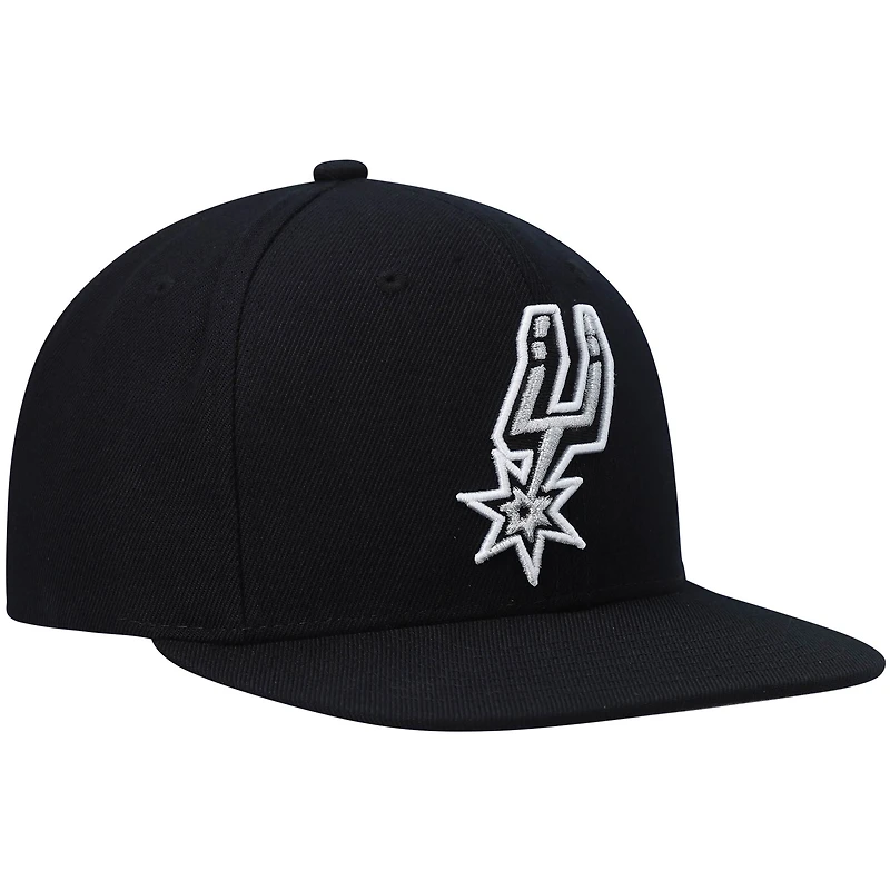 Casquette San Antonio Spurs Ground 2.0 Snapback noire Mitchell & Ness pour homme