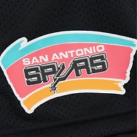 Short en maille noir Hardwood Classics Gameday de Mitchell & Ness pour homme des San Antonio Spurs