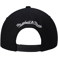 Men's Mitchell & Ness Black San Antonio Spurs Hardwood Classics Script 2.0 Snapback Hat