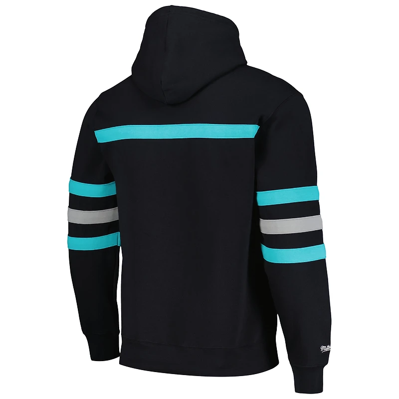 Sweat à capuche noir Mitchell & Ness pour hommes des San Antonio Spurs Head Coach