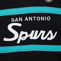 Sweat à capuche noir Mitchell & Ness pour hommes des San Antonio Spurs Head Coach