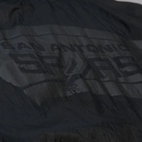 Veste coupe-vent entièrement zippée Mitchell & Ness noire San Antonio Spurs Playmaker pour homme