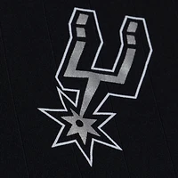 Men's Mitchell & Ness  Black San Antonio Spurs Polo Jersey