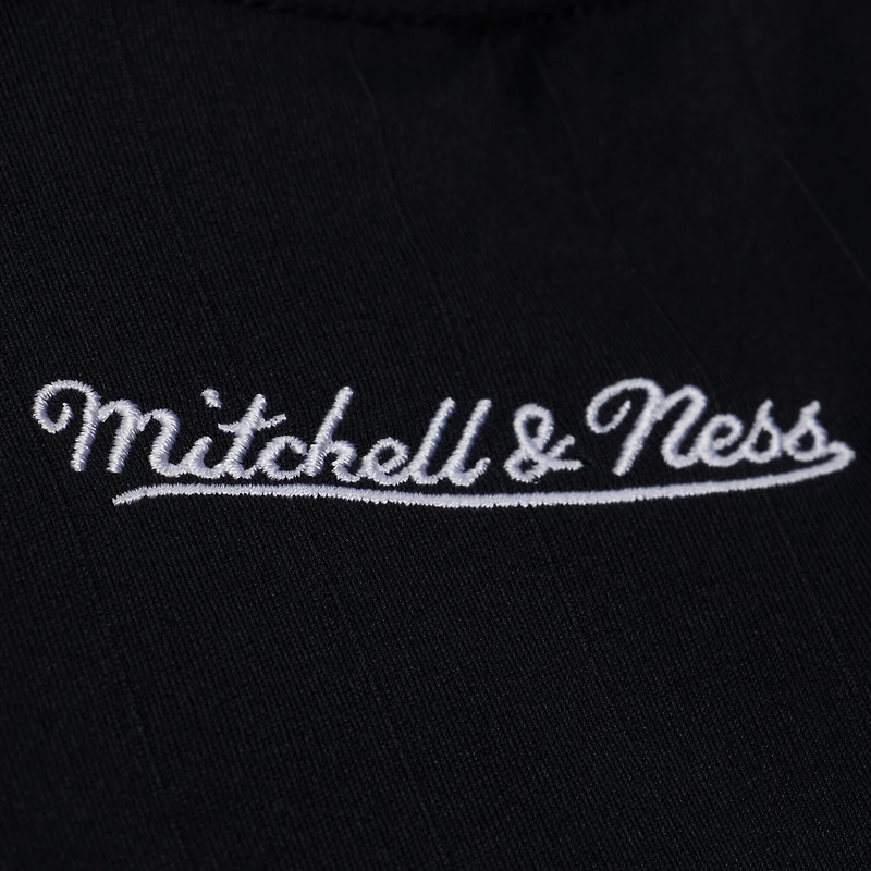 Polo Mitchell & Ness noir San Antonio Spurs pour homme