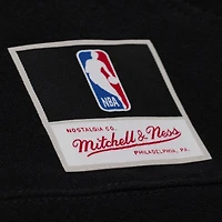 Men's Mitchell & Ness Black San Antonio Spurs Team Name Stack Logo Hoodie