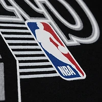 Men's Mitchell & Ness Black San Antonio Spurs Team Name Stack Logo Hoodie