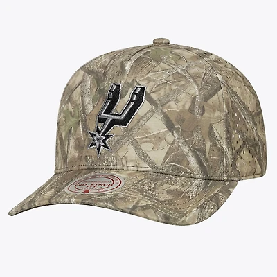Casquette ajustable Mitchell & Ness camouflage San Antonio Spurs Pro Pinch pour homme