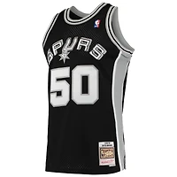 Men's Mitchell & Ness David Robinson Black San Antonio Spurs 1991/92 Hardwood Classics Swingman Jersey