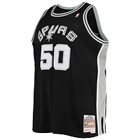 Men's Mitchell & Ness David Robinson Black San Antonio Spurs 1998/99 Big Tall Hardwood Classics Swingman Jersey