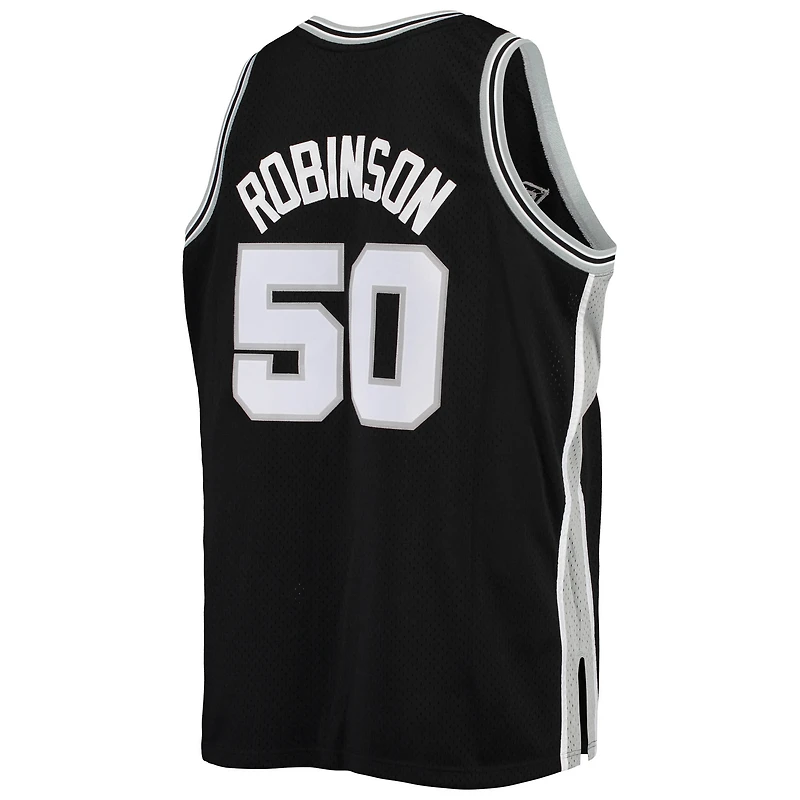 Men's Mitchell & Ness David Robinson Black San Antonio Spurs 1998/99 Big Tall Hardwood Classics Swingman Jersey
