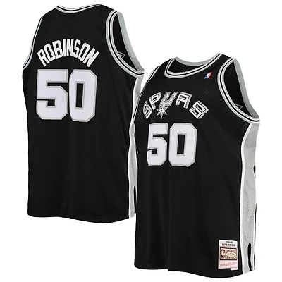 Maillot Swingman Mitchell & Ness David Robinson noir San Antonio Spurs 1998/99 Big Tall Hardwood Classics pour hommes