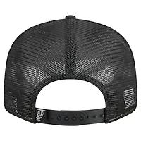 Men's New Era  Black/Silver San Antonio Spurs Outdoor Split Panel 9FIFTY Snapback Hat