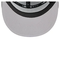 Men's New Era  Black/Silver San Antonio Spurs Outdoor Split Panel 9FIFTY Snapback Hat