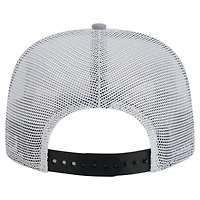 Casquette de golf à pression New Era noire/argentée San Antonio Spurs Throwback Dye pour homme