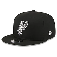 Men's New Era Black San Antonio Spurs 2026 NBA Draft Crystal 9FIFTY Snapback Hat