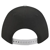 Men's New Era  Black San Antonio Spurs Bold Arch COOLERA 9FORTY A-Frame M-Crown Adjustable Hat