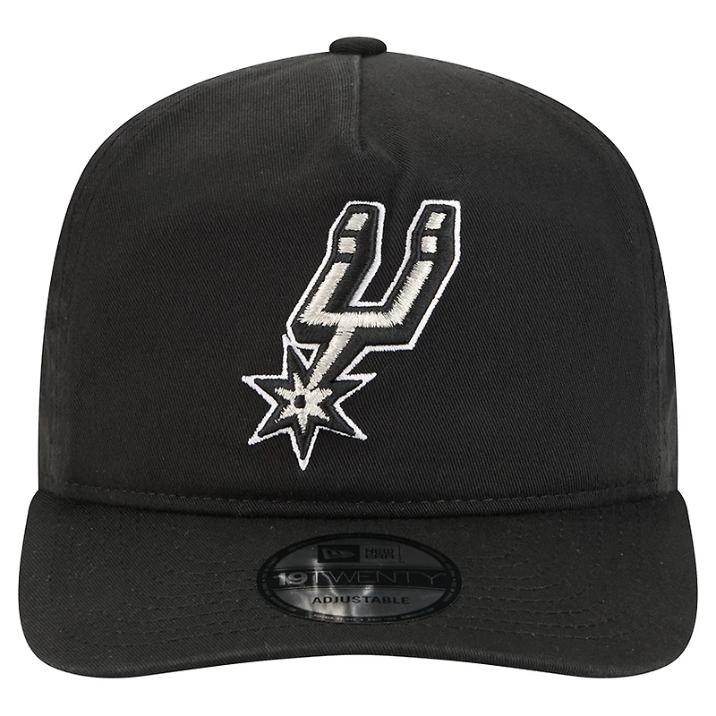 Casquette ajustable New Era noire San Antonio Spurs en coton 19TWENTY pour homme