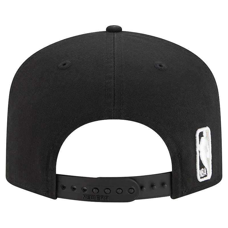 Casquette ajustable New Era noire San Antonio Spurs en coton 19TWENTY pour homme