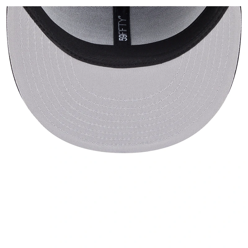 Casquette ajustée New Era noire San Antonio Spurs Deceptor 59FIFTY pour homme