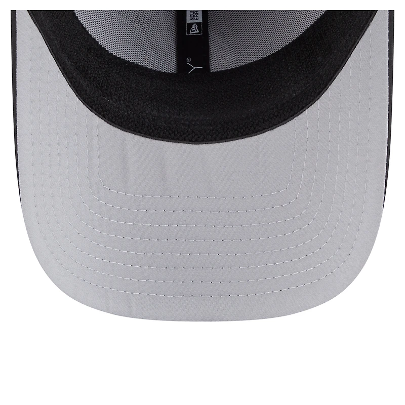 Casquette New Era noire San Antonio Spurs Featherweight Poly Rope Flex 39Thirty pour homme