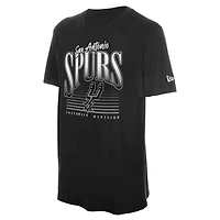 T-shirt noir New Era San Antonio Spurs NBA Division Sud-Ouest pour homme