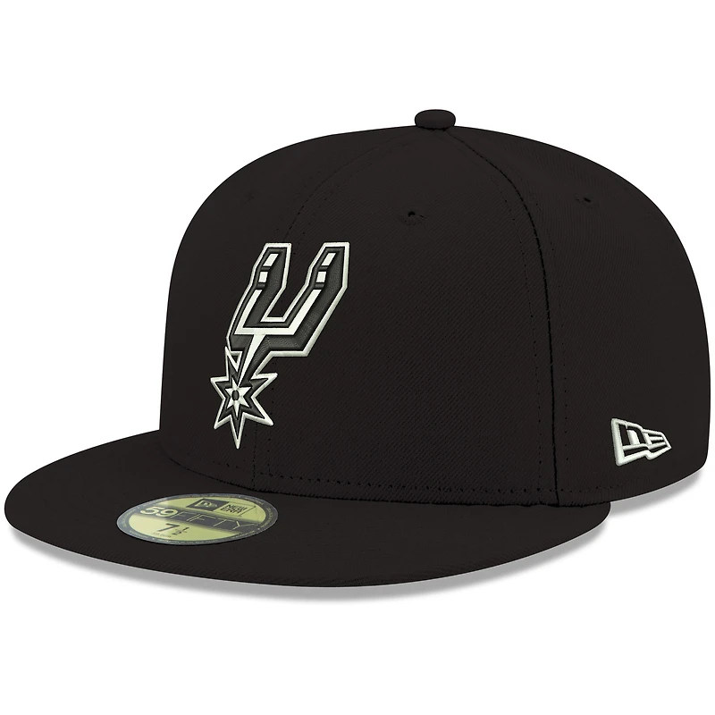 Casquette ajustée 59FIFTY pour homme, San Antonio Spurs, couleur noire, New Era