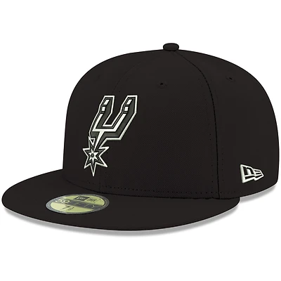 Casquette ajustée 59FIFTY pour homme, San Antonio Spurs, couleur noire, New Era
