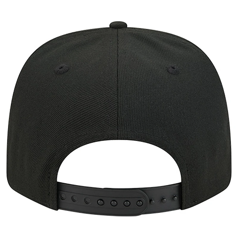 Casquette ajustable New Era noire San Antonio Spurs 9SEVENTY pour homme