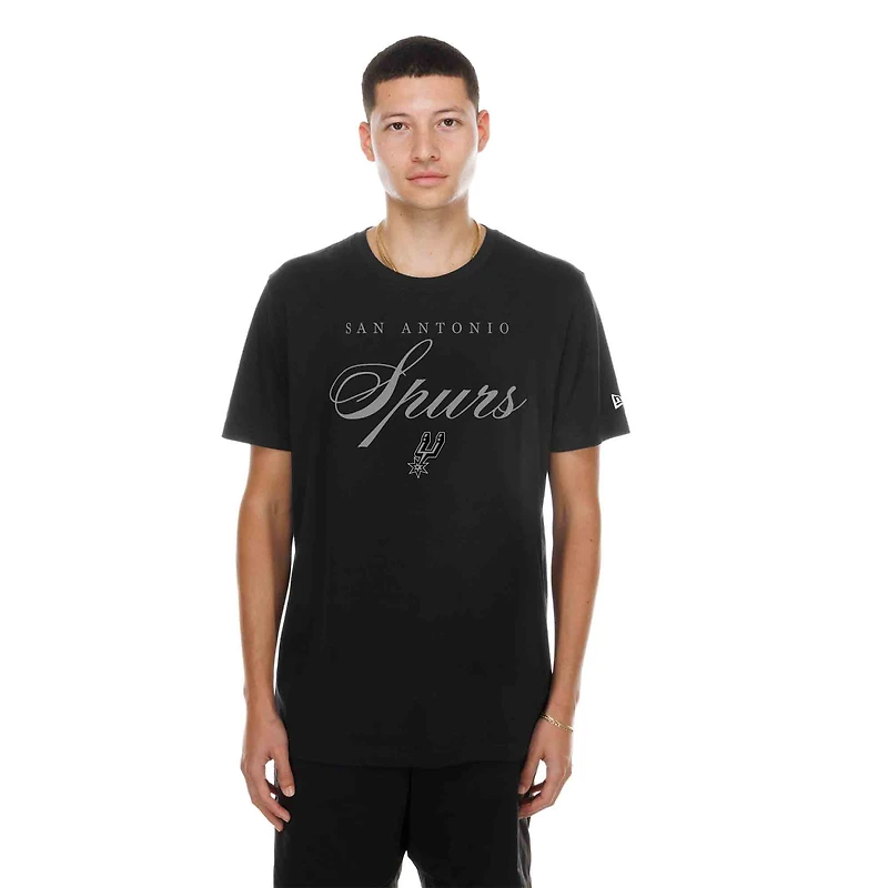 T-shirt noir New Era San Antonio Spurs pour homme