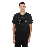 T-shirt noir New Era San Antonio Spurs pour homme
